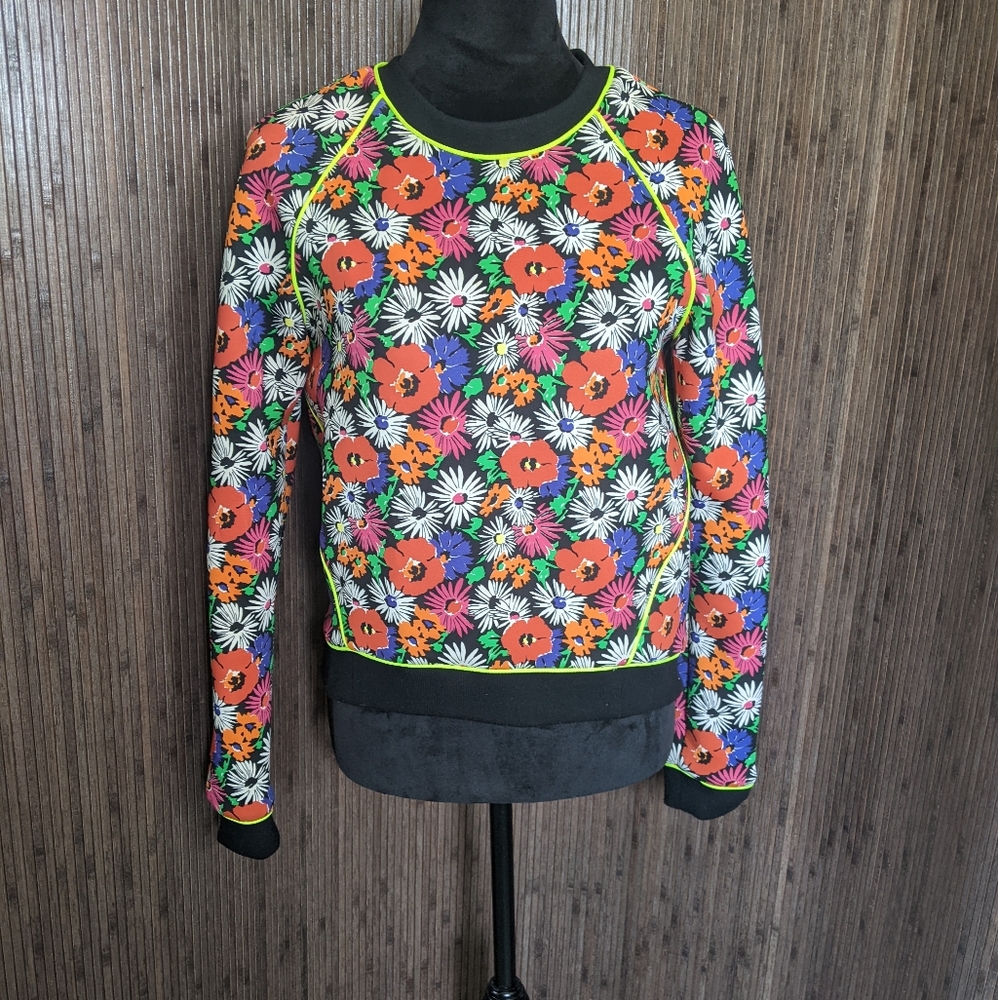 Veronica Beard Hothouse Scuba Sweatshirt, Size 4